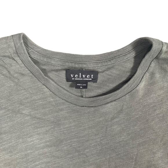 Velvet by Graham & Spencer Fabian Crewneck Slub Tie Dye Tee Size XL - Picture 6 of 9